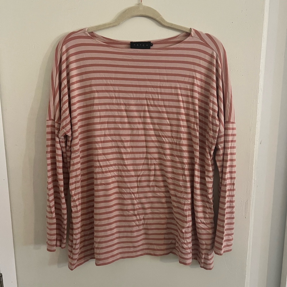 Hatch maternity size 2 / medium rose and pink long sleeve top gently used
